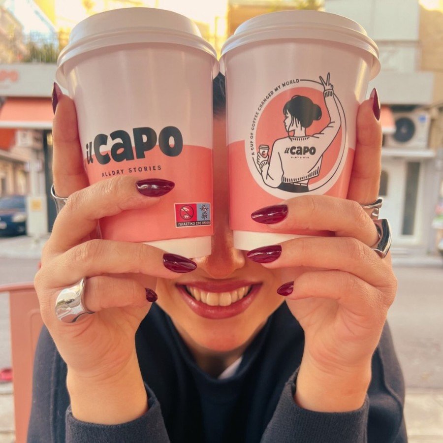 Two IL CAPO coffee cups